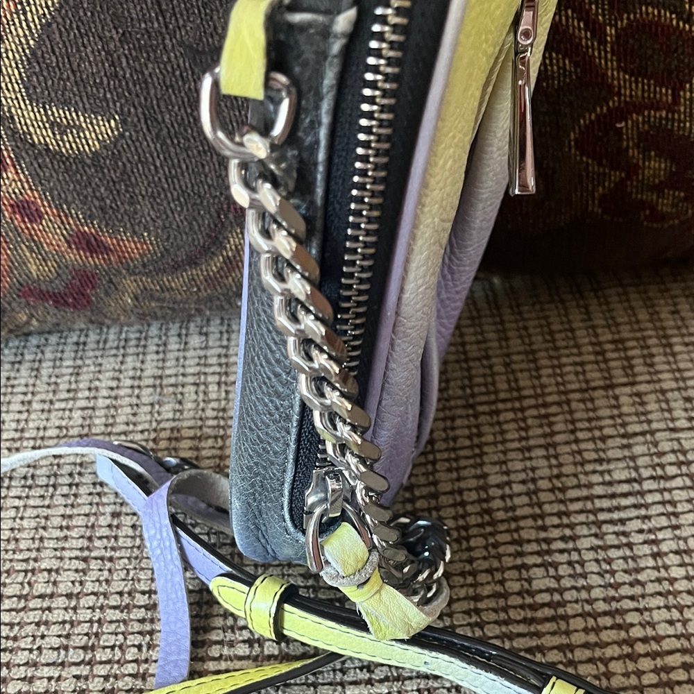 Aimee Kestenberg Yellow and Purple Crossbody Bag - Picture 11 of 16